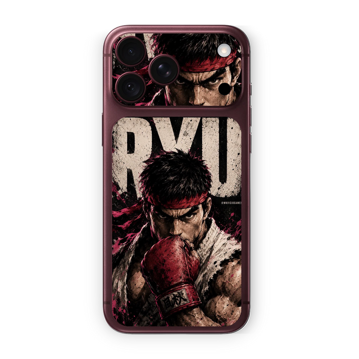 Ryu Warrior Edition Phone Skin – Street Fighter Anime Design