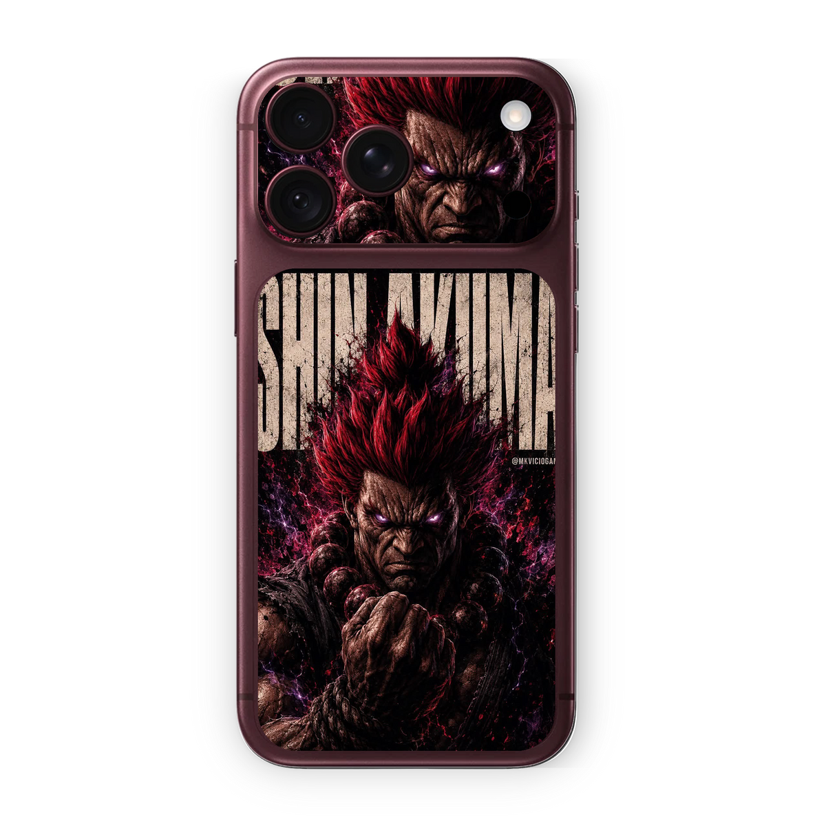Shin Akuma Inferno Edition Phone Skin – Street Fighter Design