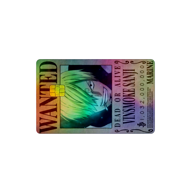 Vinsmoke Sanji Holographic Card Skin