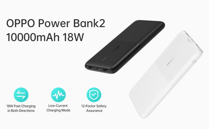 OPPO 10000 mAh Power Bank 18W - White