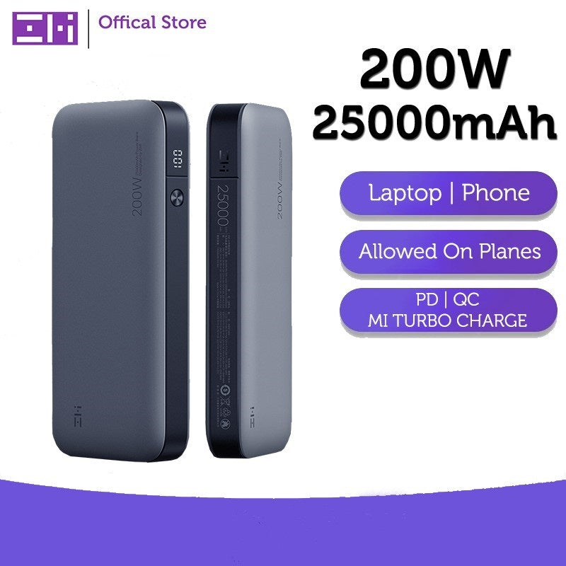 ZMI QB826 25000mAh Power Bank No.20 120W 100W 65W Fast Charging for Laptop Macbook