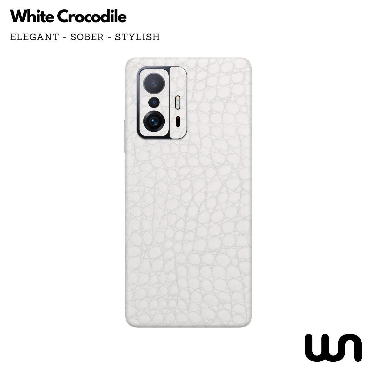 Crocodile White Textured Skin for Xiaomi MI 11t Pro