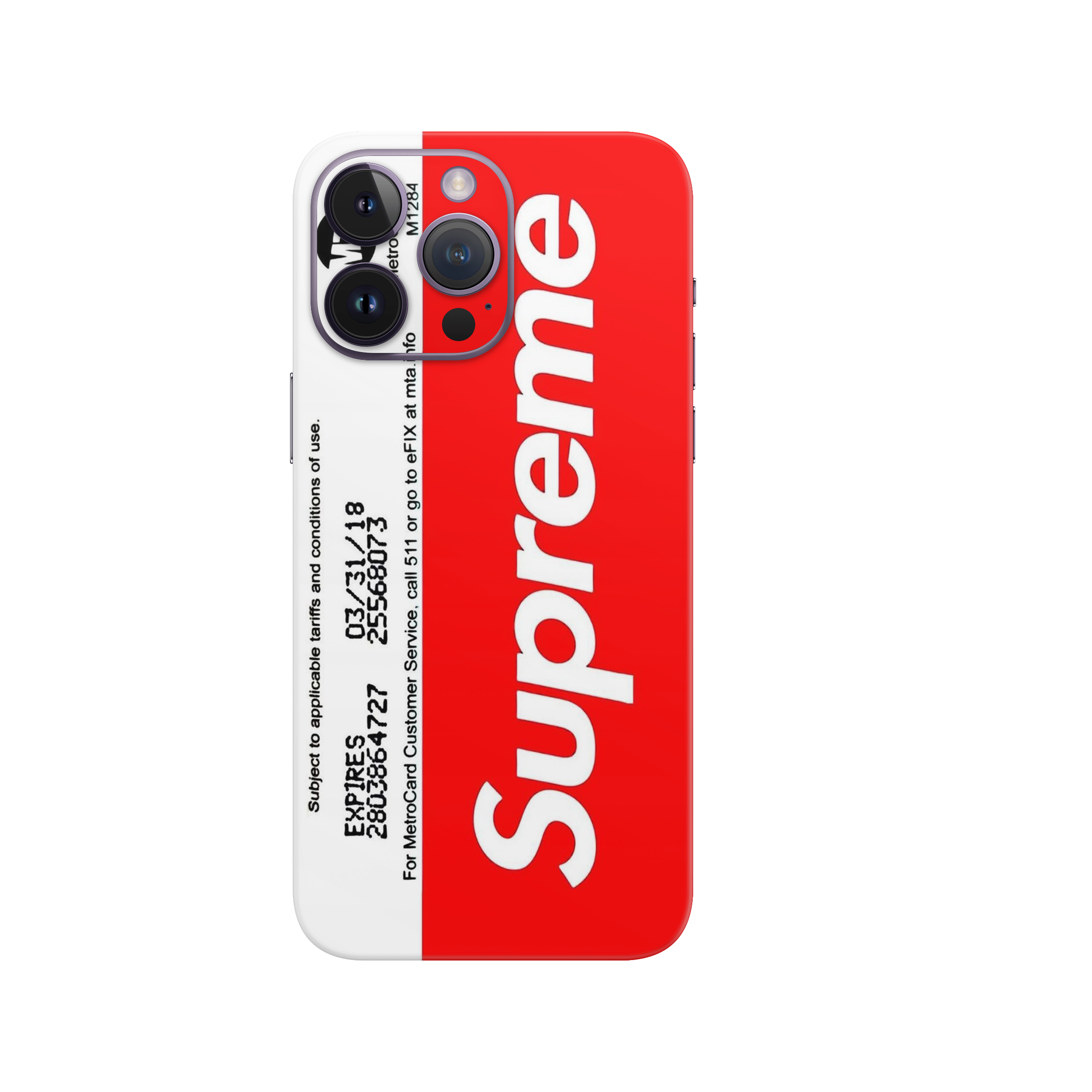 Supreme iPhone SE Back Skin Wrap
