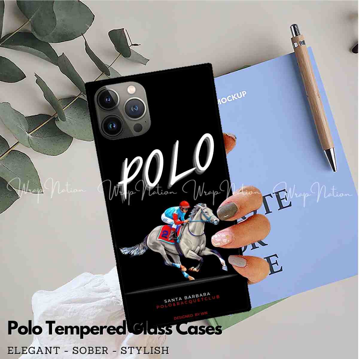 New Polo Glass Case For iPhone