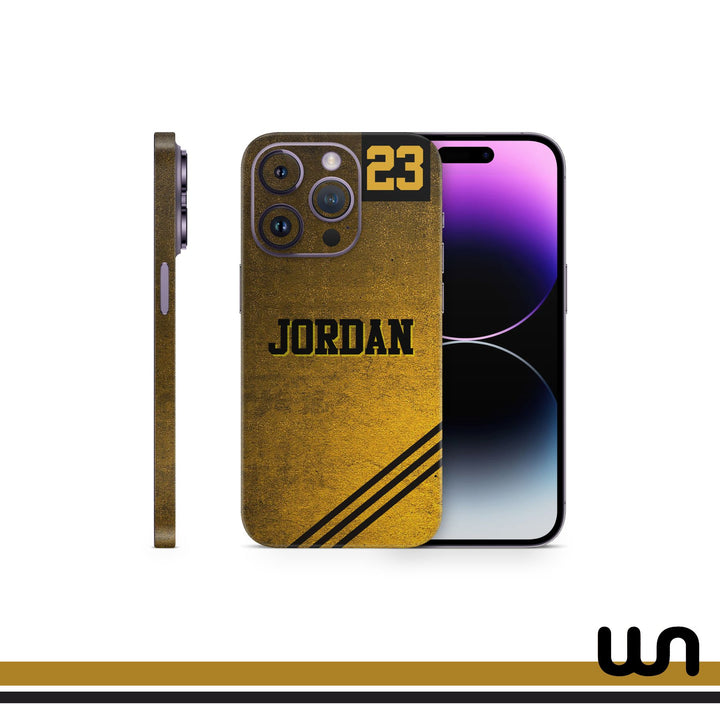 Jordan Gold Skin for Iphone 14 Pro
