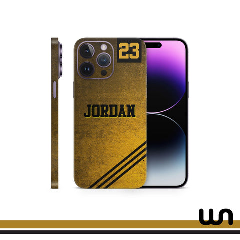 Jordan Gold Skin for Iphone 14 Pro Max