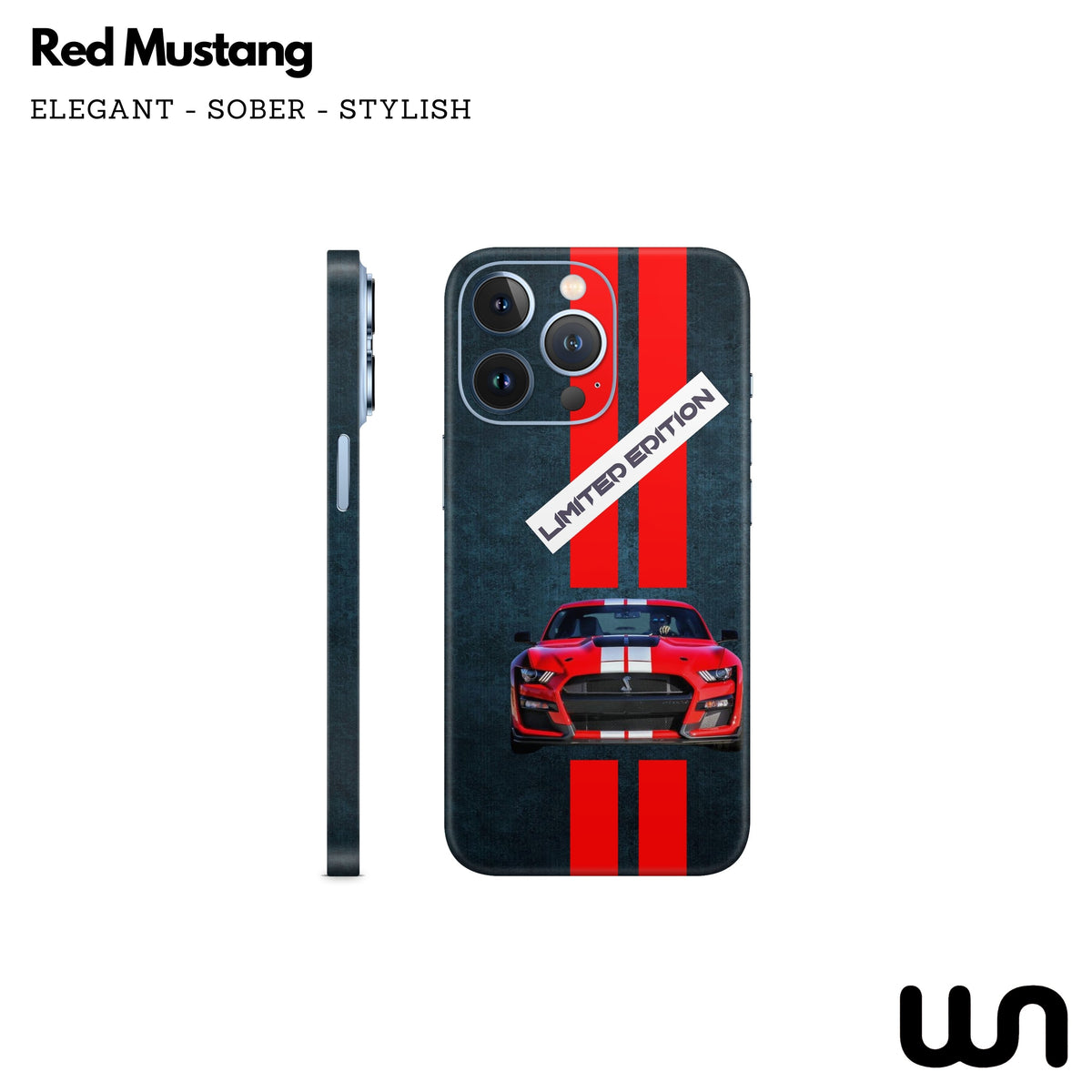 Mustang Red Skin for iPhone 13 Pro