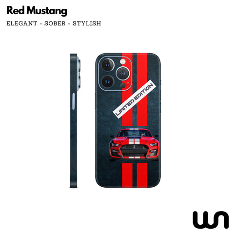 Mustang Red Skin for iPhone 13 Pro