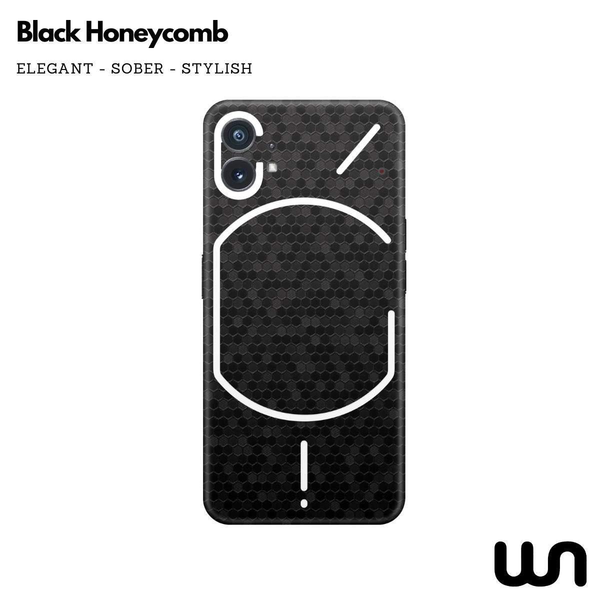 Honeycomb Black Textured Skin for Nothing Phone 1