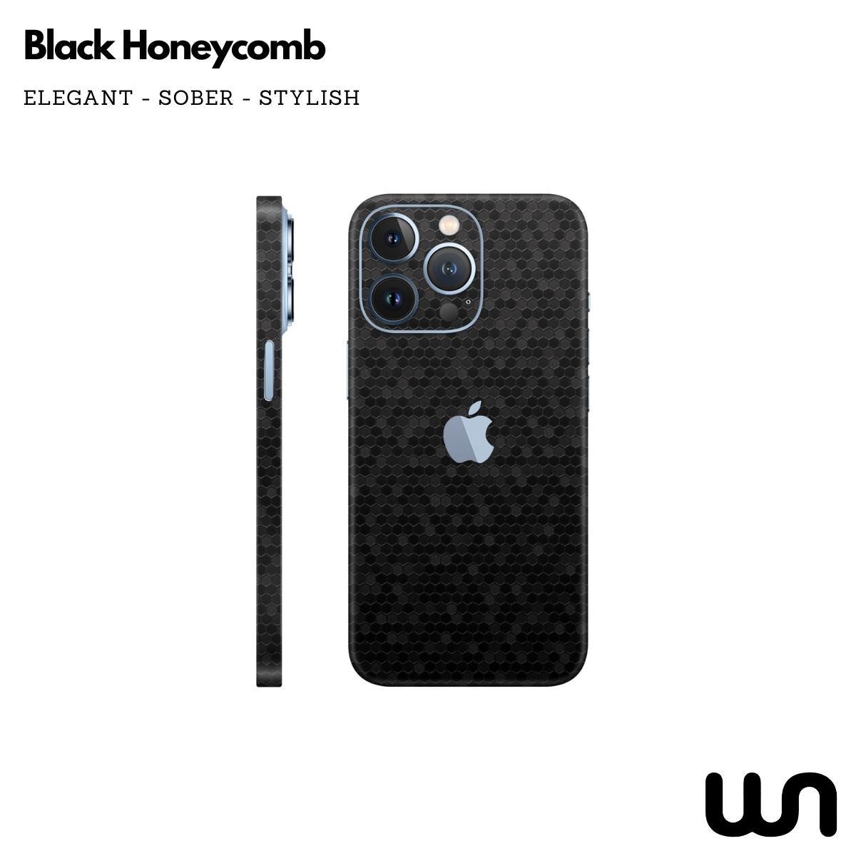 Honeycomb Black Textured Skin for iPhone 13 Pro