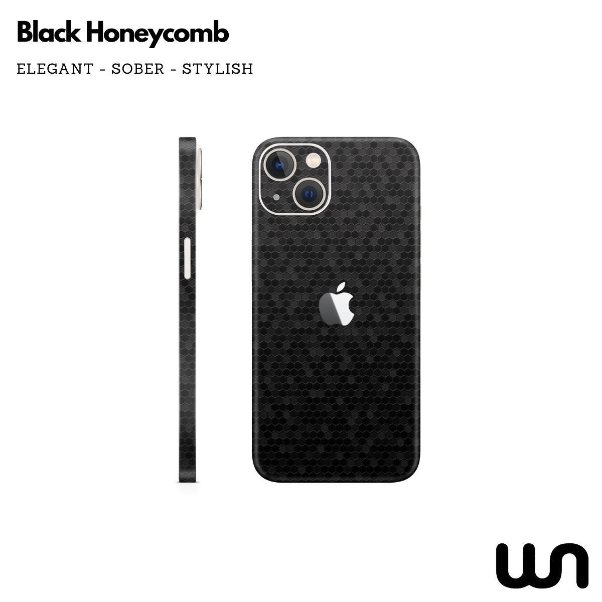 Honeycomb Black Textured Skin for iPhone 13 Mini