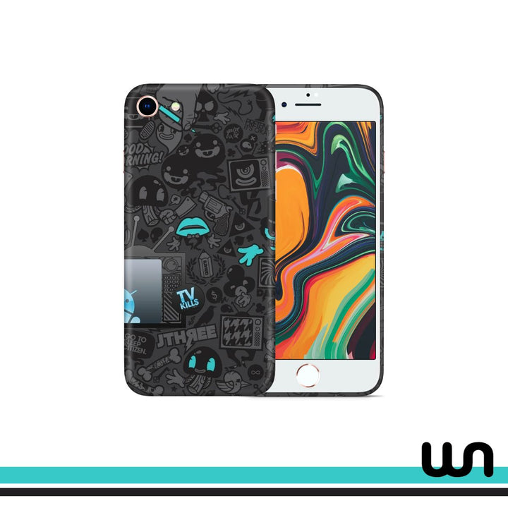 Humanity Soul Doodle Skin for iPhone 8