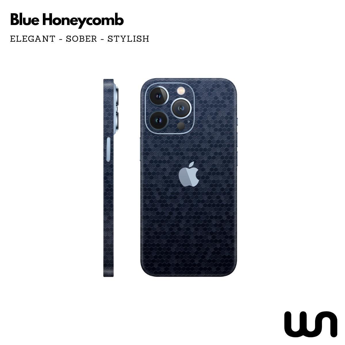 Honeycomb Blue Textured Skin for iPhone 13 Pro