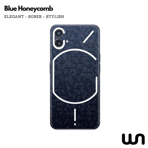 Honeycomb Blue Textured Skin for Nothing Phone 1