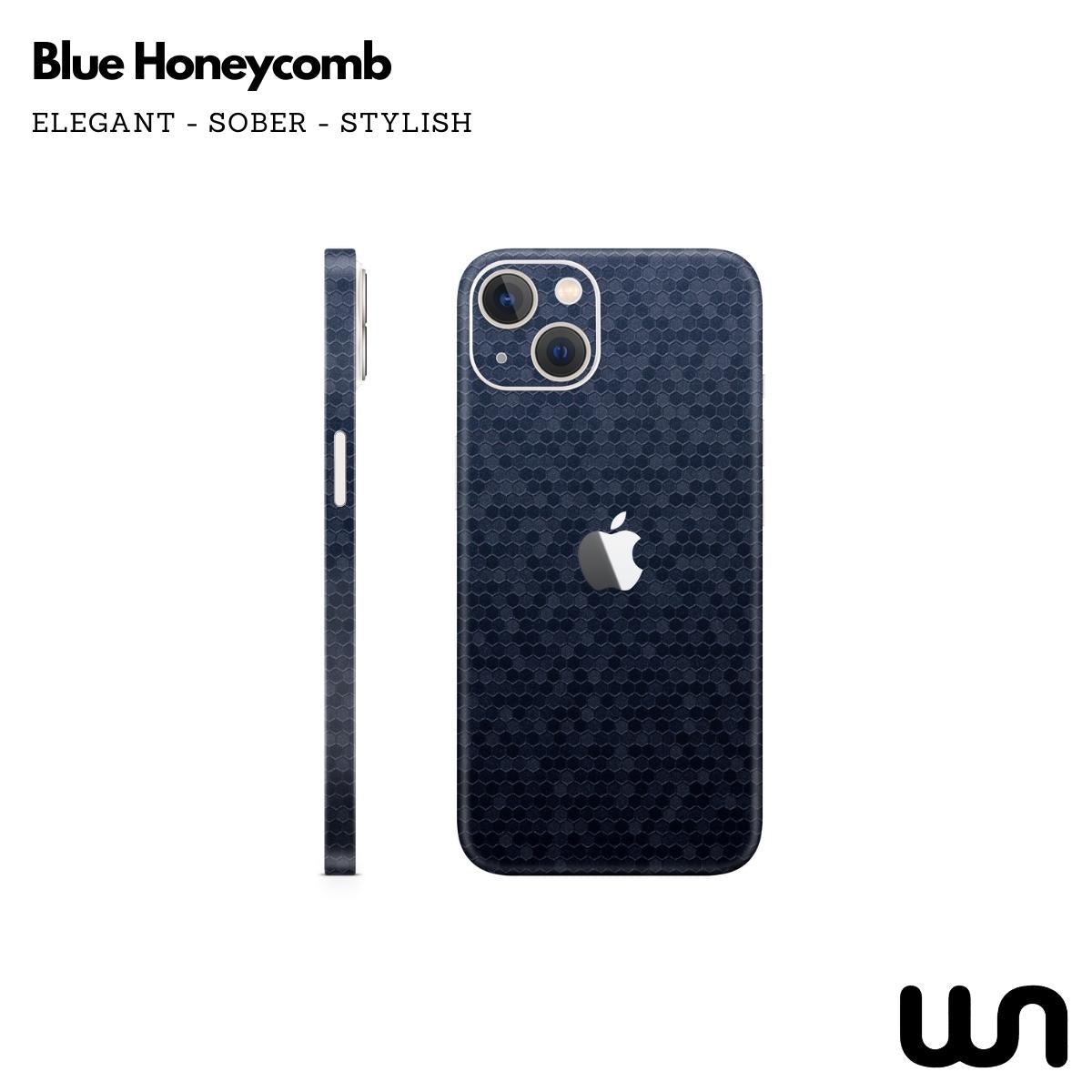 Honeycomb Blue Textured Skin for iPhone 13 Mini