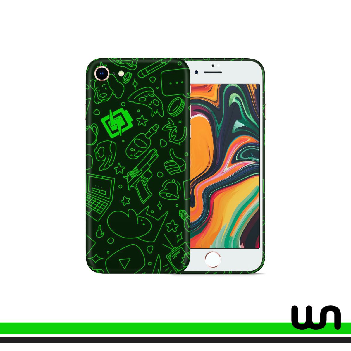 Play The Beat Doodle Skin for iPhone 7