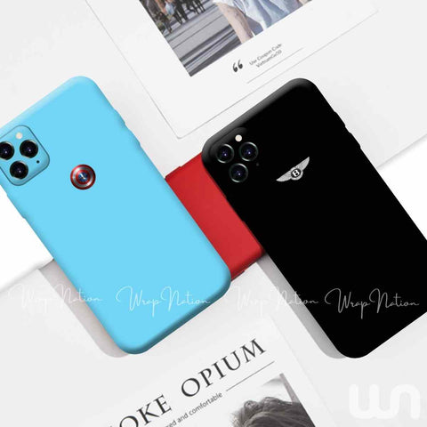 Color Silicon Cases with Metal Logo for Iphone 11 Pro Max