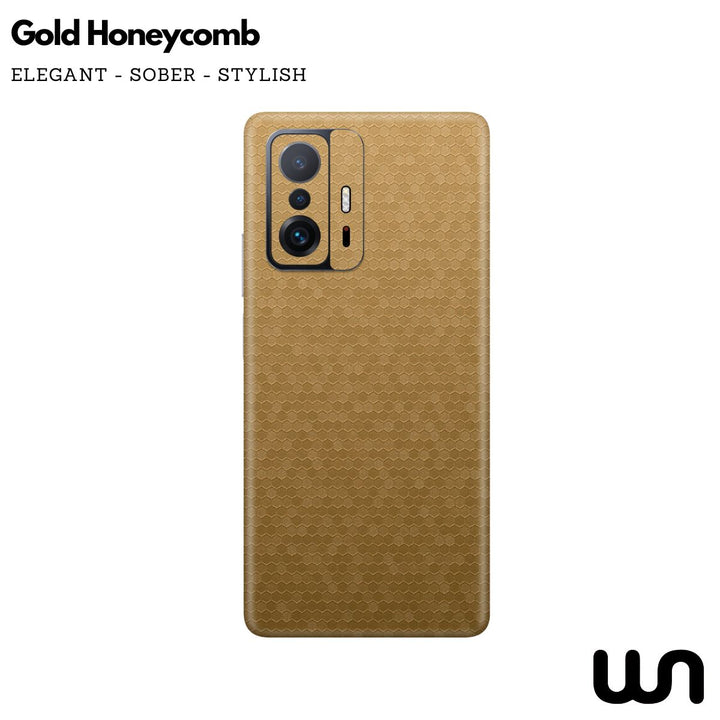 Honeycomb Gold Textured Skin for Xiaomi MI 11t Pro