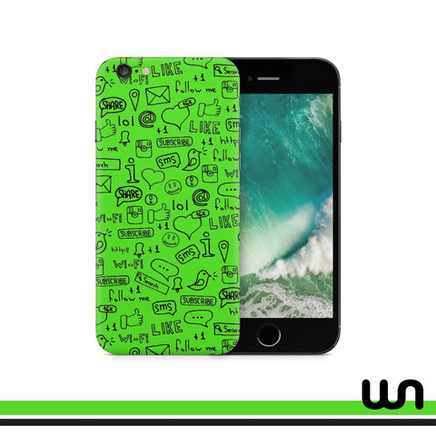 Neon Doodle Skin for iPhone 6