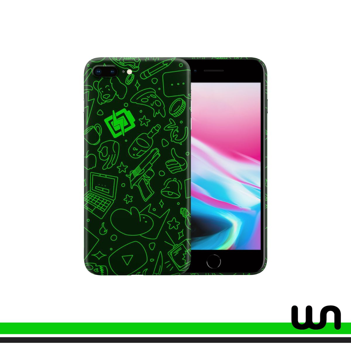 Play The Beat Doodle Skin for iPhone 8 Plus