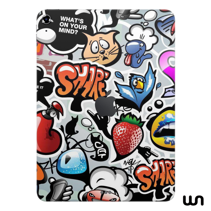 Apple iPad Air 4th Gen 2020 Abstract Sticker Art Skin