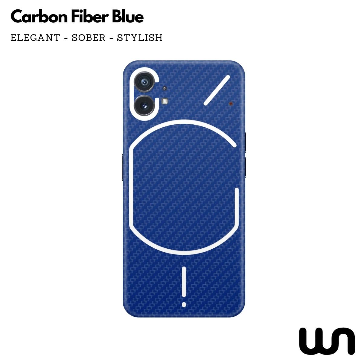 Carbon Fiber Blue Textured Skin for Nothing Phone 1