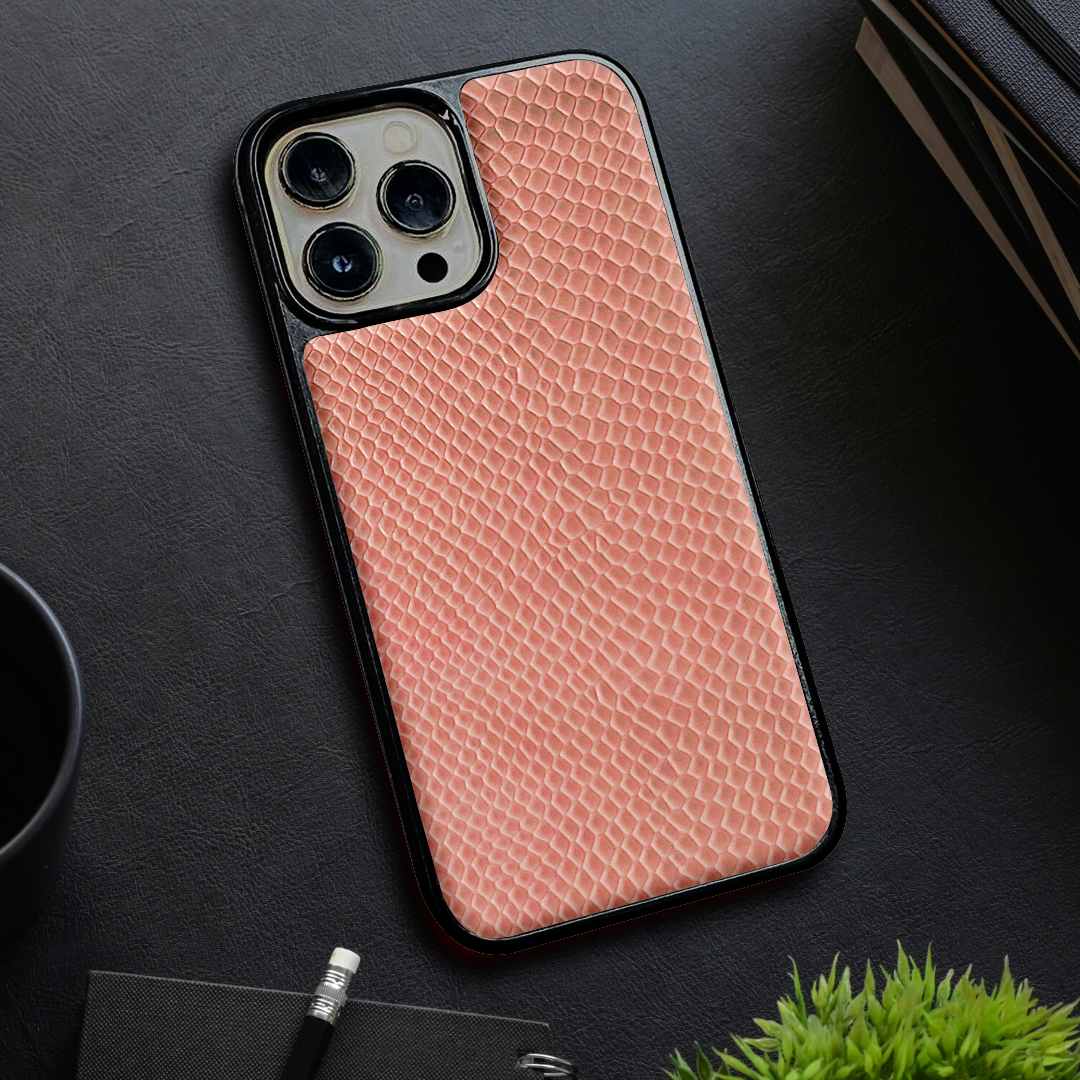 Brownish Pink Leather Case