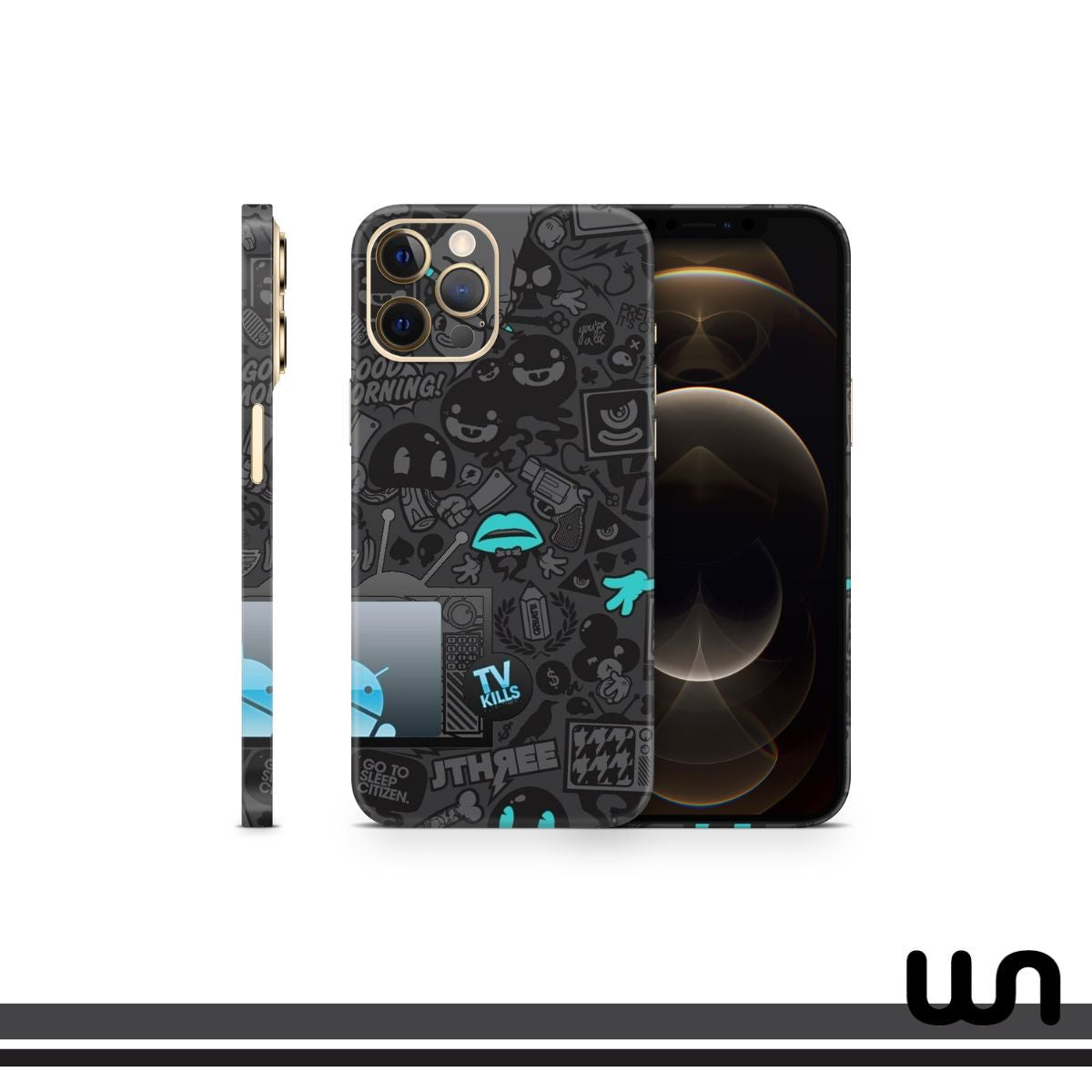 Humanity Soul Doodle Skin for iPhone 12 Pro