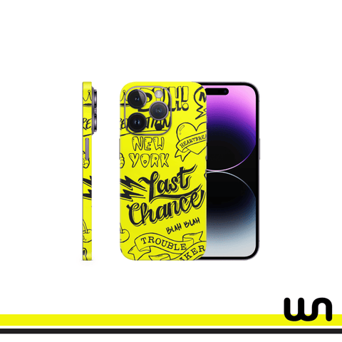 Last Chance Doodle Skin for iPhone 14 Pro