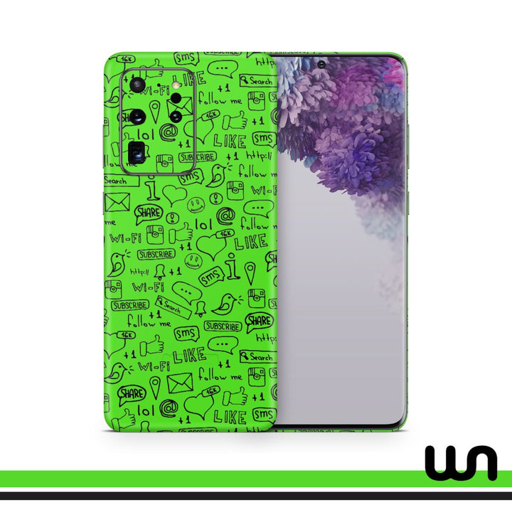 Neon Doodle Skin for Samsung S20 Ultra