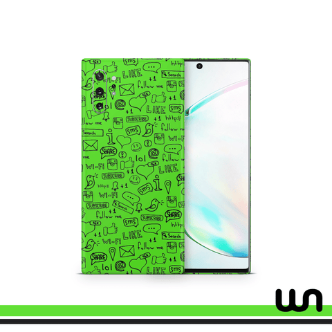 Neon Doodle Skin for Samsung Note 10 Plus