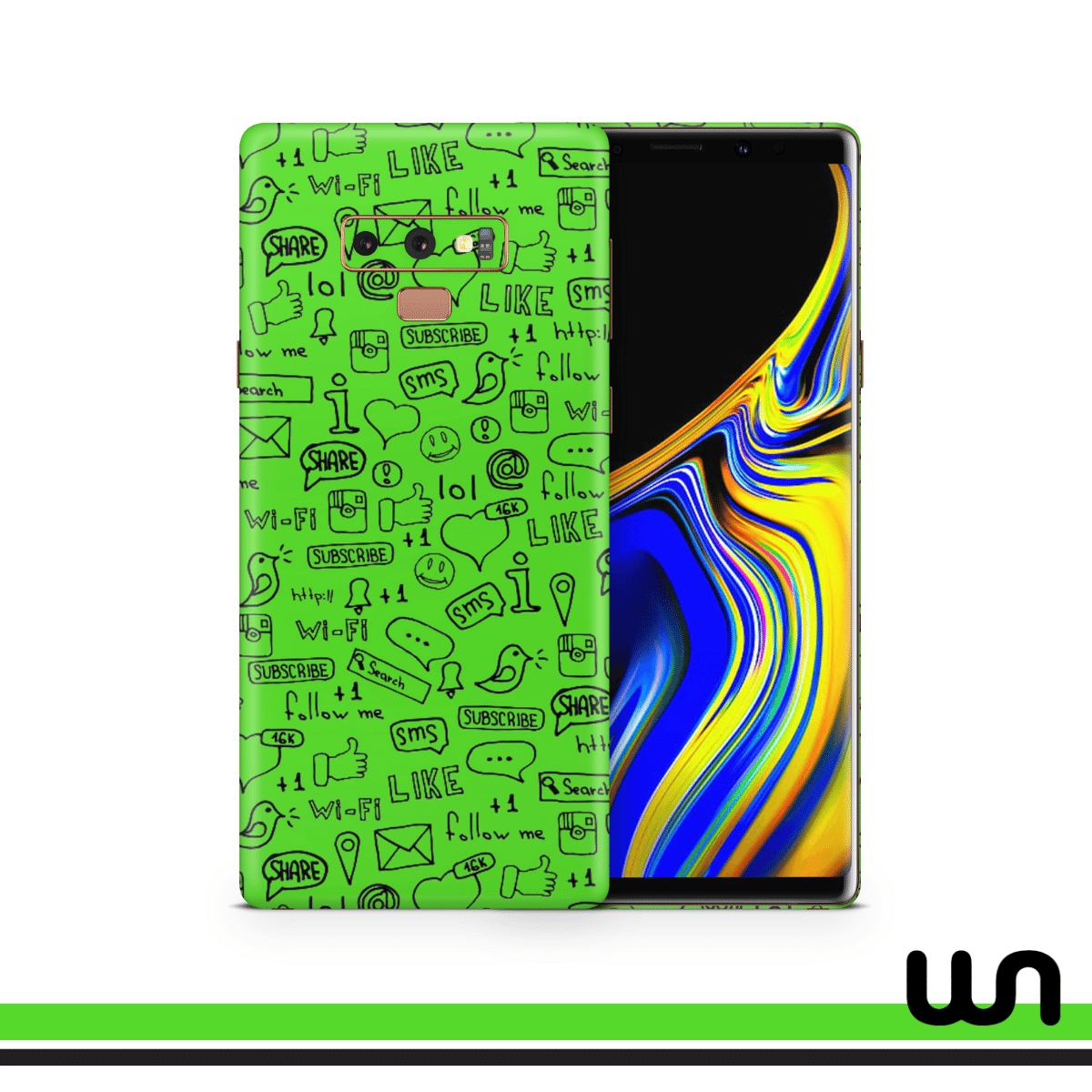 Neon Doodle Skin for Samsung Note 9