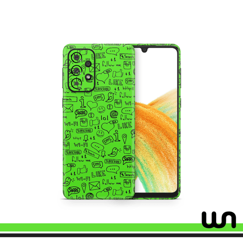 Neon Doodle Skin for Samsung A73