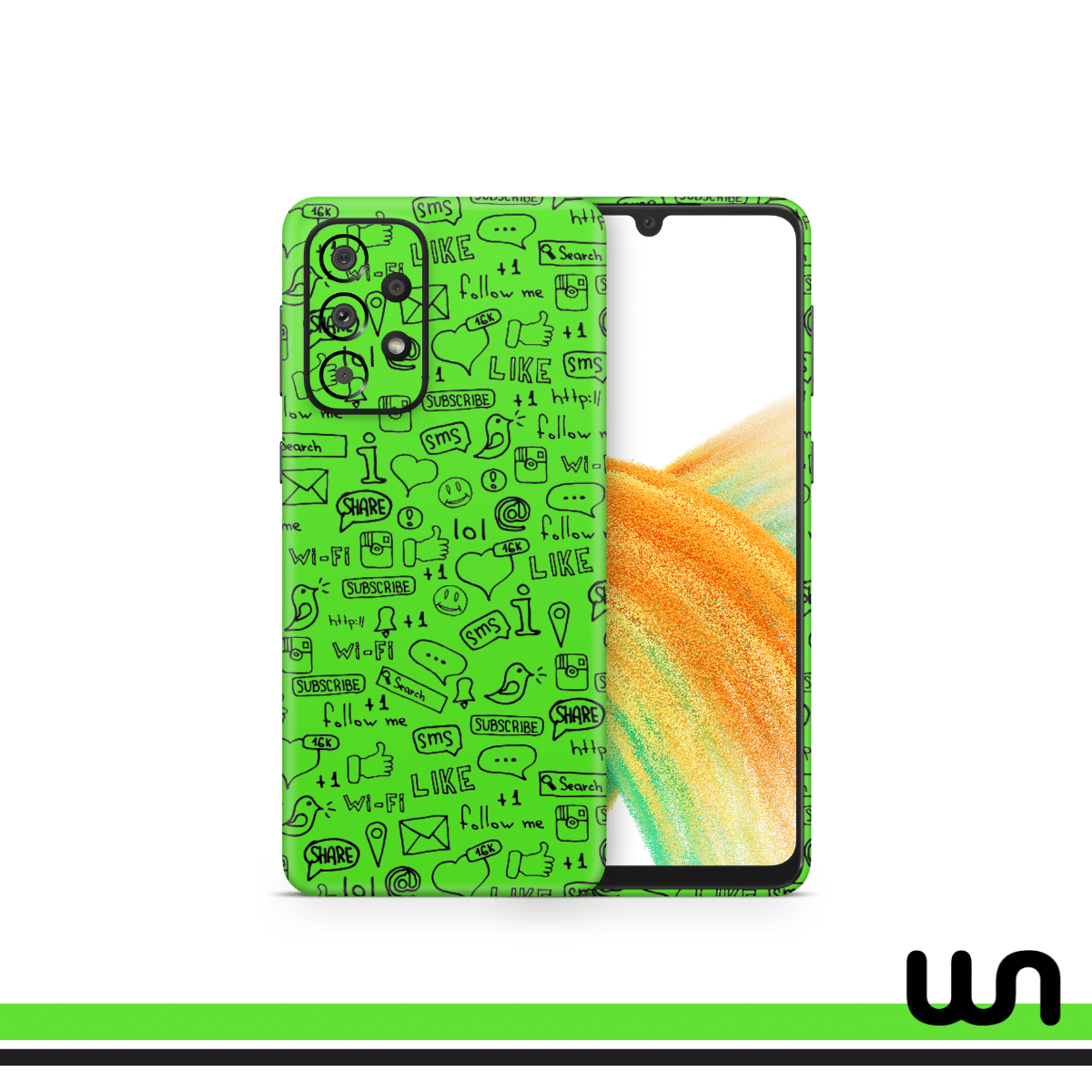 Neon Doodle Skin for Samsung A33