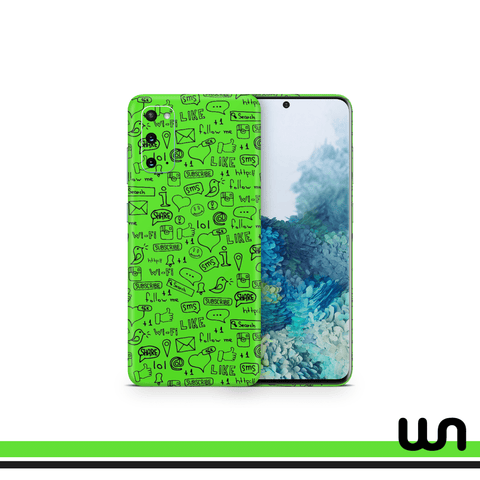 Neon Doodle Skin for Samsung S20 Plus