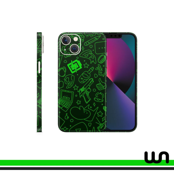 Play The Beat Doodle Skin for iPhone 13 Mini