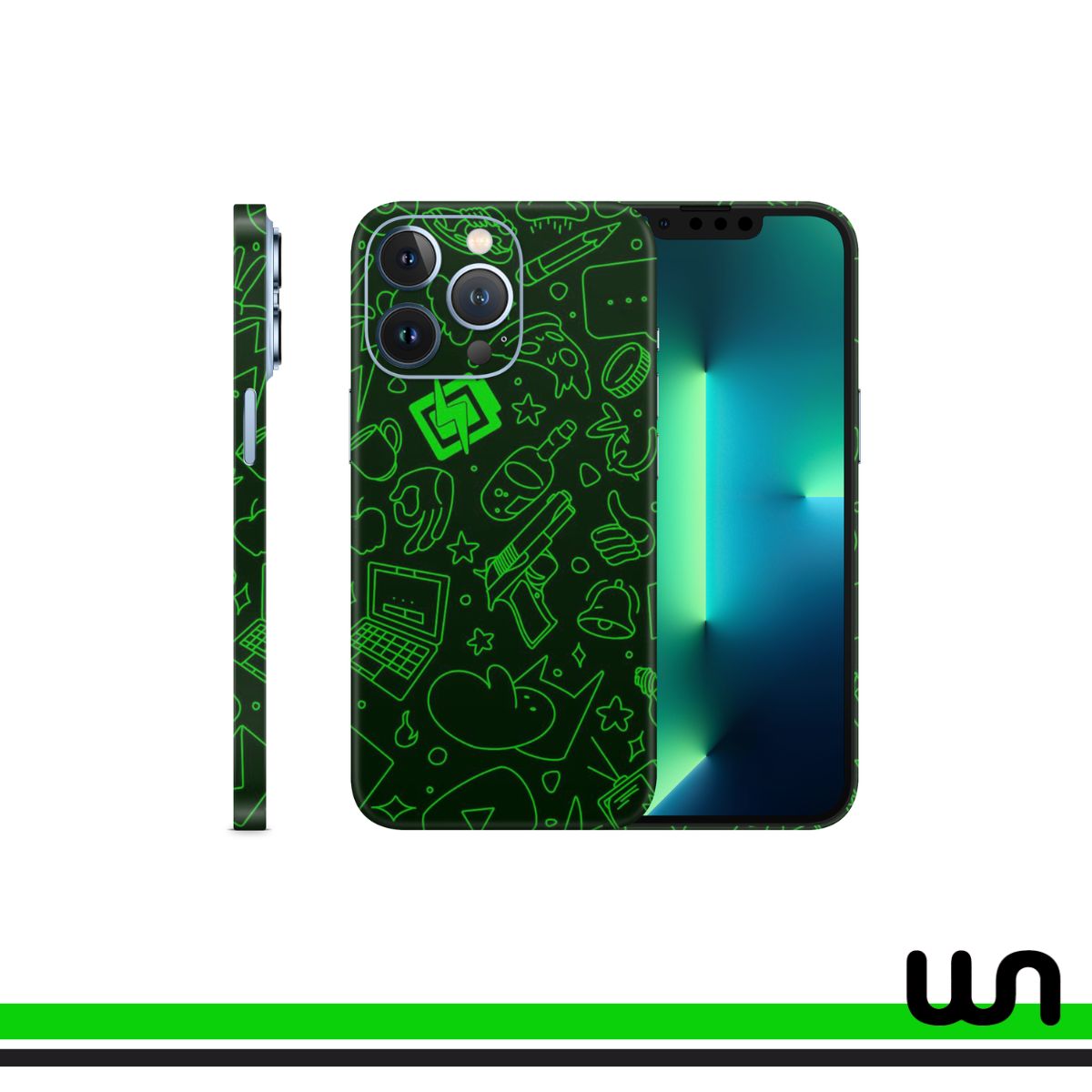Play The Beat Doodle Skin for iPhone 13 Pro