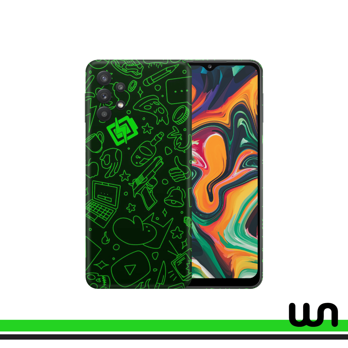 Play The Beat Doodle Skin for Samsung A72