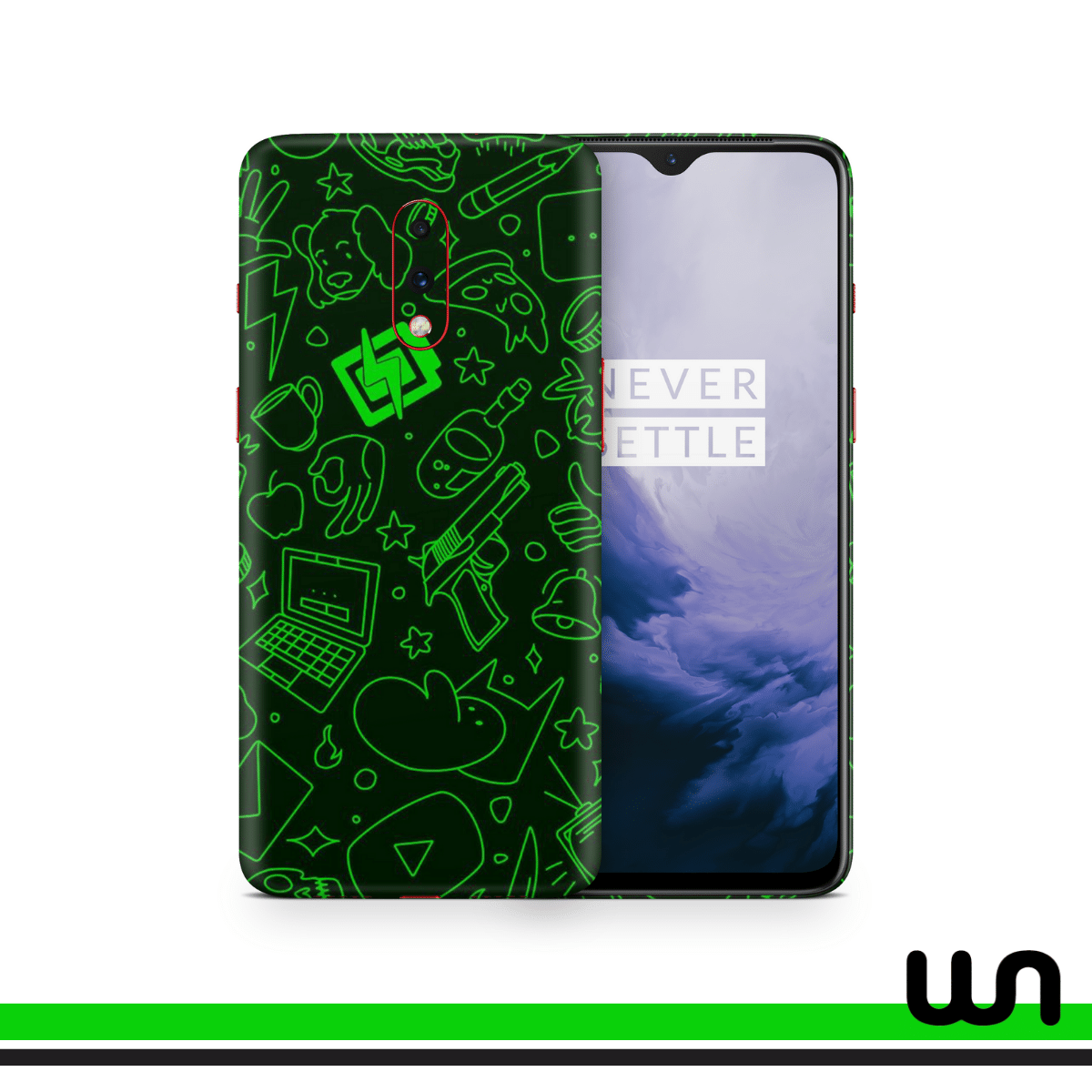 Play The Beat Doodle Skin for One Plus 7