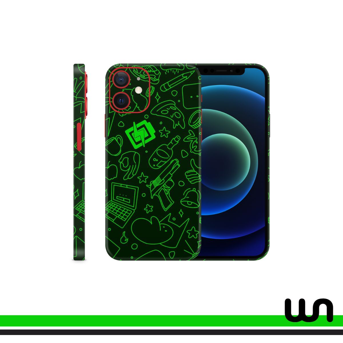 Play The Beat Doodle Skin for iPhone 12