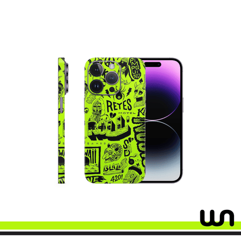 Reyes Motal Doodle Skin for iPhone 14 Pro Max