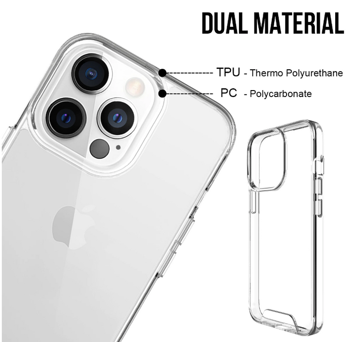 Space Transparent Crystal Clear Case For iPhone