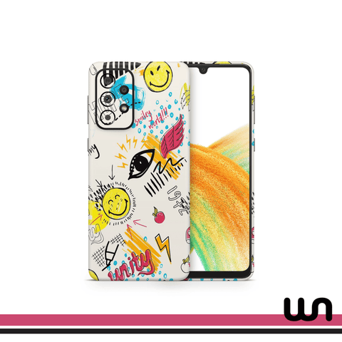 Smiley World Doodle Skin for Samsung A73