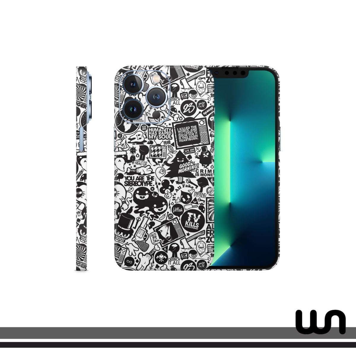 TV Kills Doodle Skin for iPhone 13 Pro Max