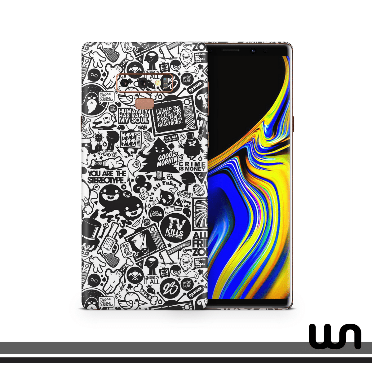 TV Kills Doodle Skin for Samsung Note 9