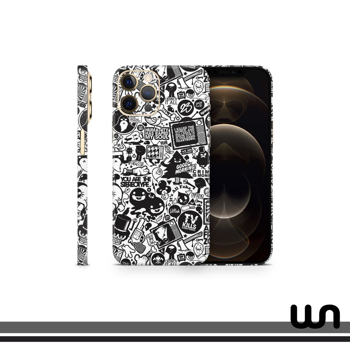 TV Kills Doodle Skin for iPhone 12 Pro Max