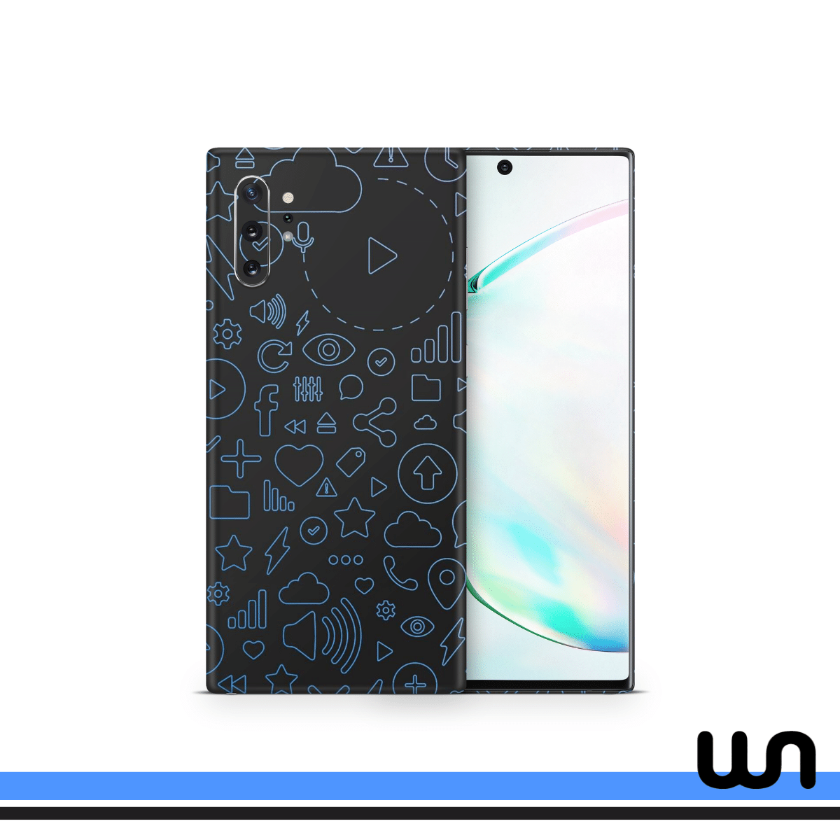 WhatsApp Calls Doodle Skin for Samsung Note 10 Plus