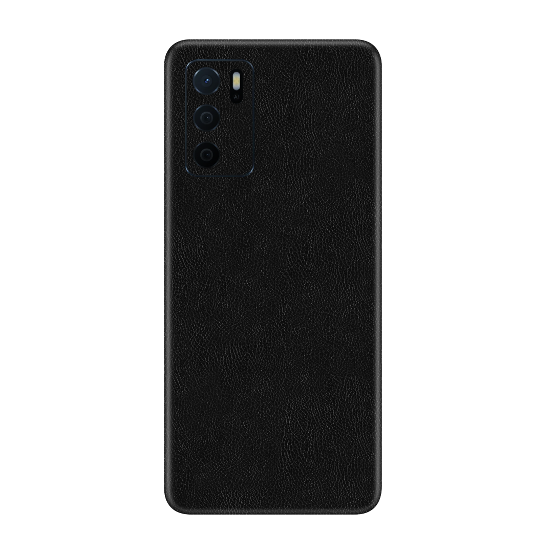 Cowhide Black Skin for Oppo A16