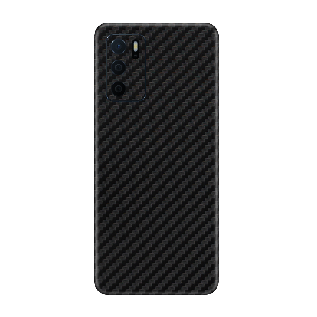 Carbon Fiber Black Skin for Oppo A16