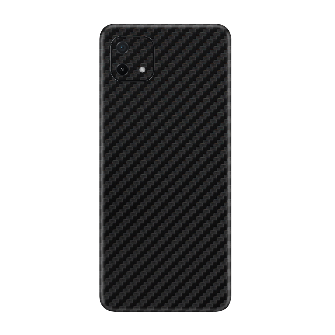 Carbon Fiber Black Skin for Oppo A16k